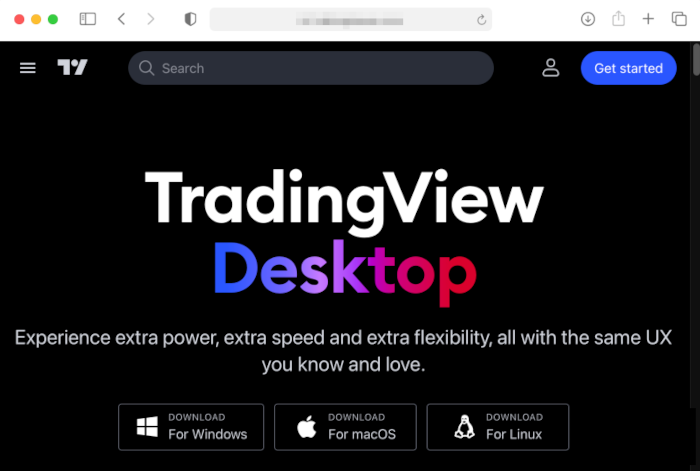 A fake TradingView website